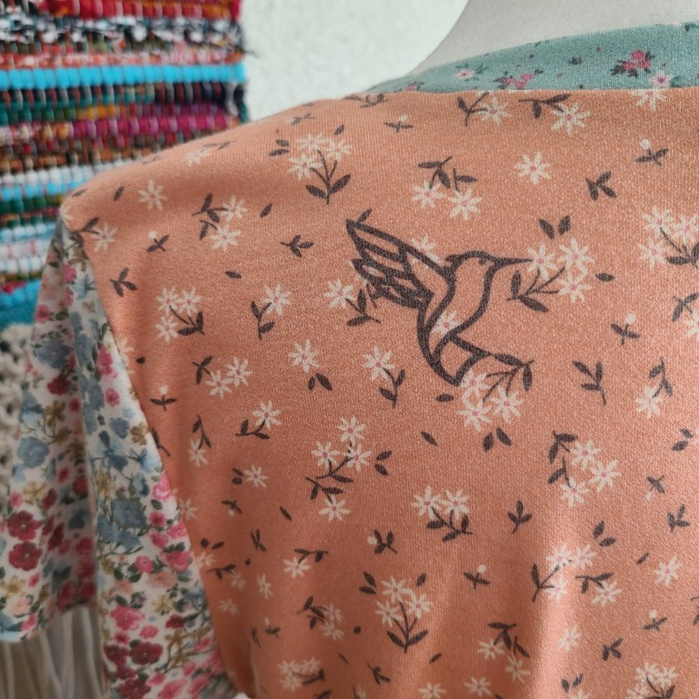 Multi-Floral Rustic Tee NWOT - Picture 6 of 13